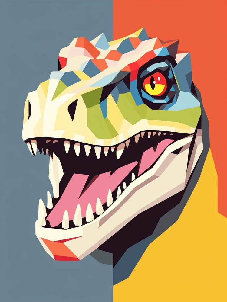 Colourful Dinosaur Compsosuchus 1