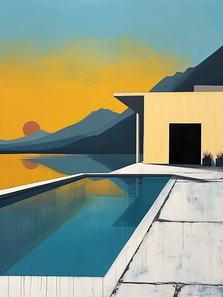 Rhodes Radiance in Minimalist Art, Greece