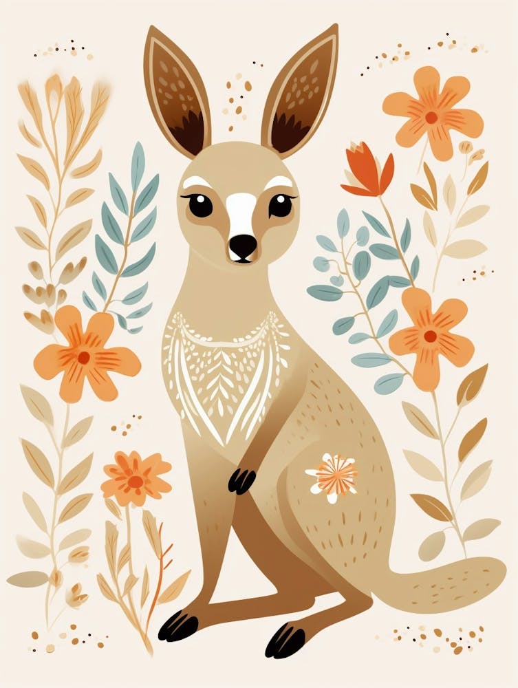 Baby Animal Illustration  Kangaroo 4