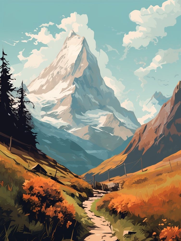 Eiger Trail Switzerland 2 Hiking Trail Landscape