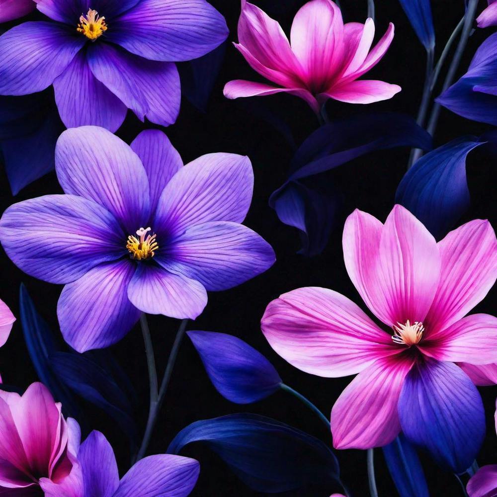 Purple Flowers Wallpaper
