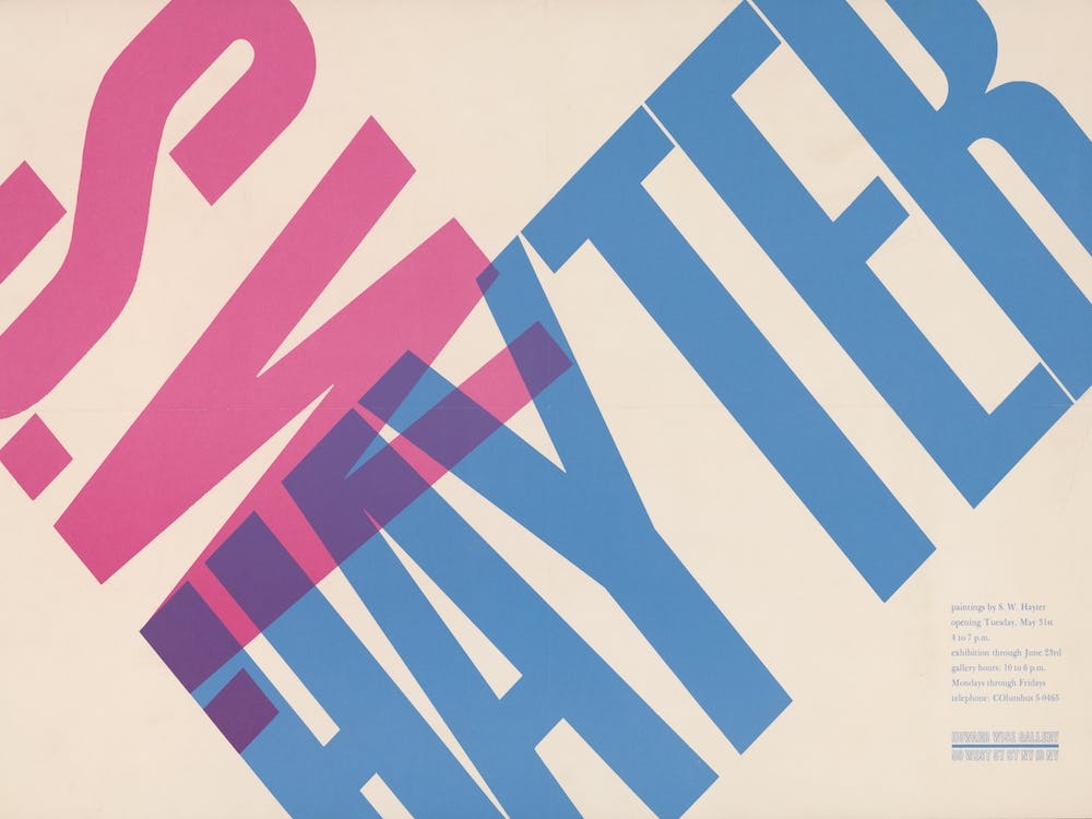 Sw Hayter Exhibition Poster