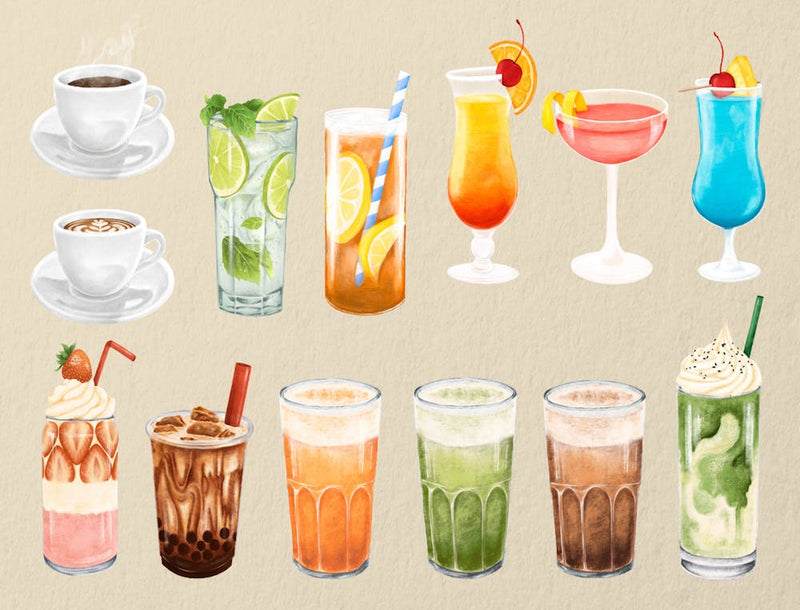 Collection Of Drinks