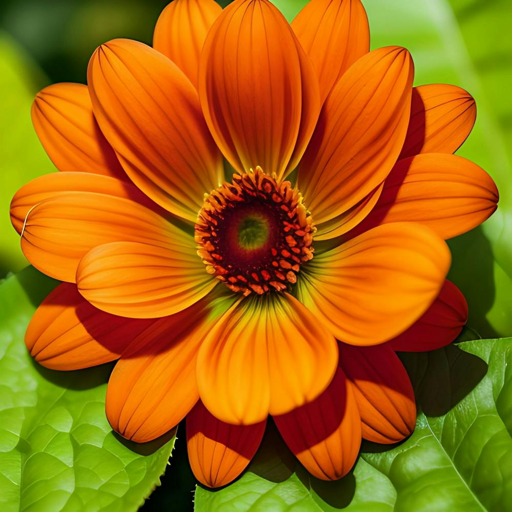 Orange Dahlia Flower