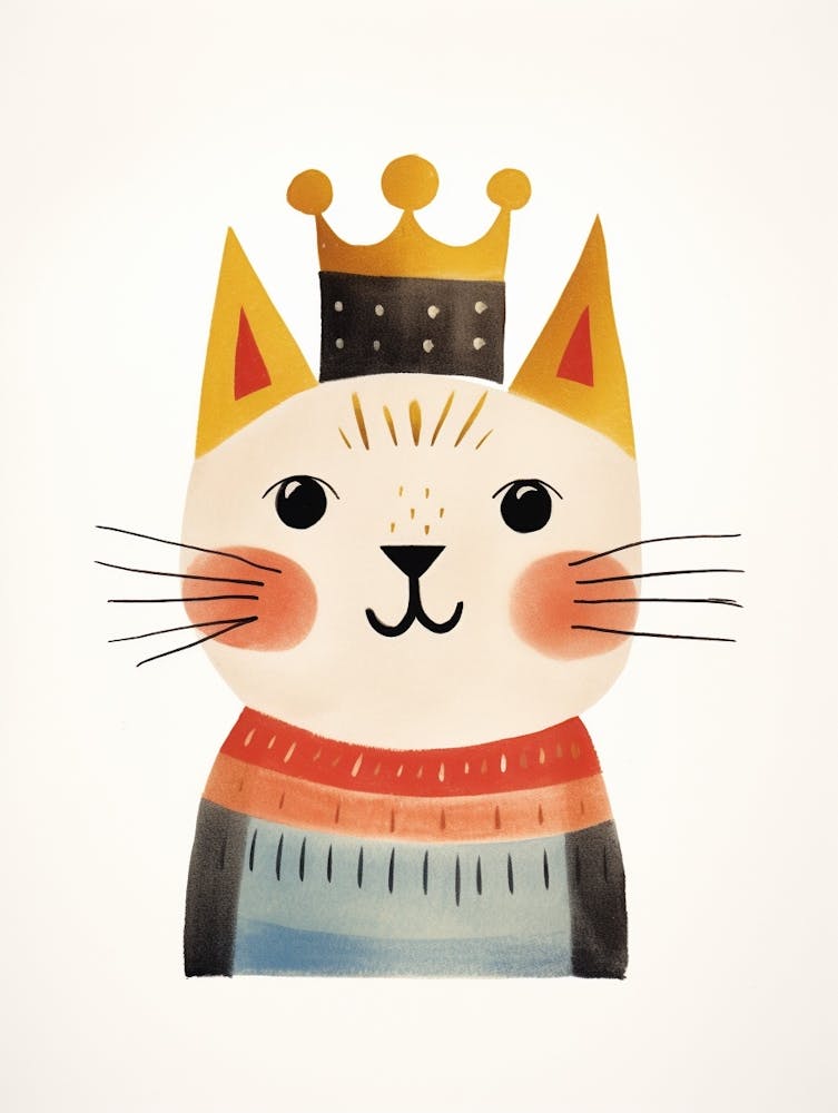 Little Cat 1 Wearing A Crown