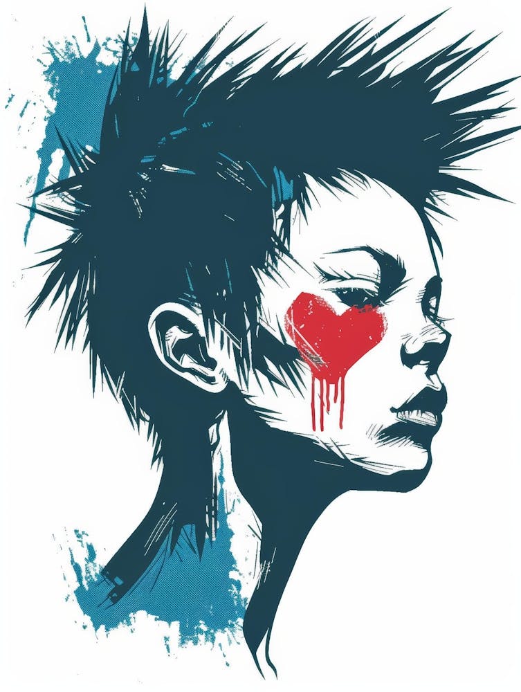 Girl With Heart Tattoo