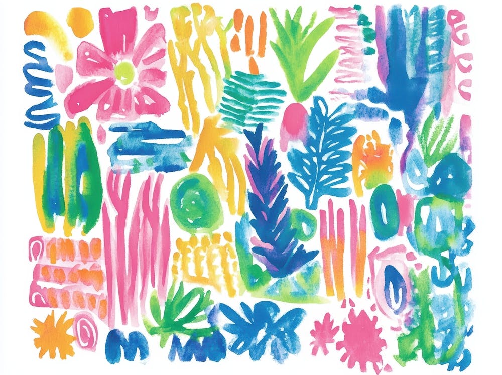 Fleurs à l'Aquarelle 72
