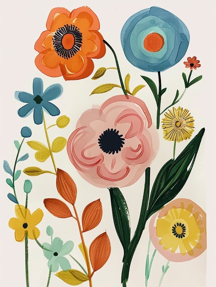 Painted Florals Ranunculus 3