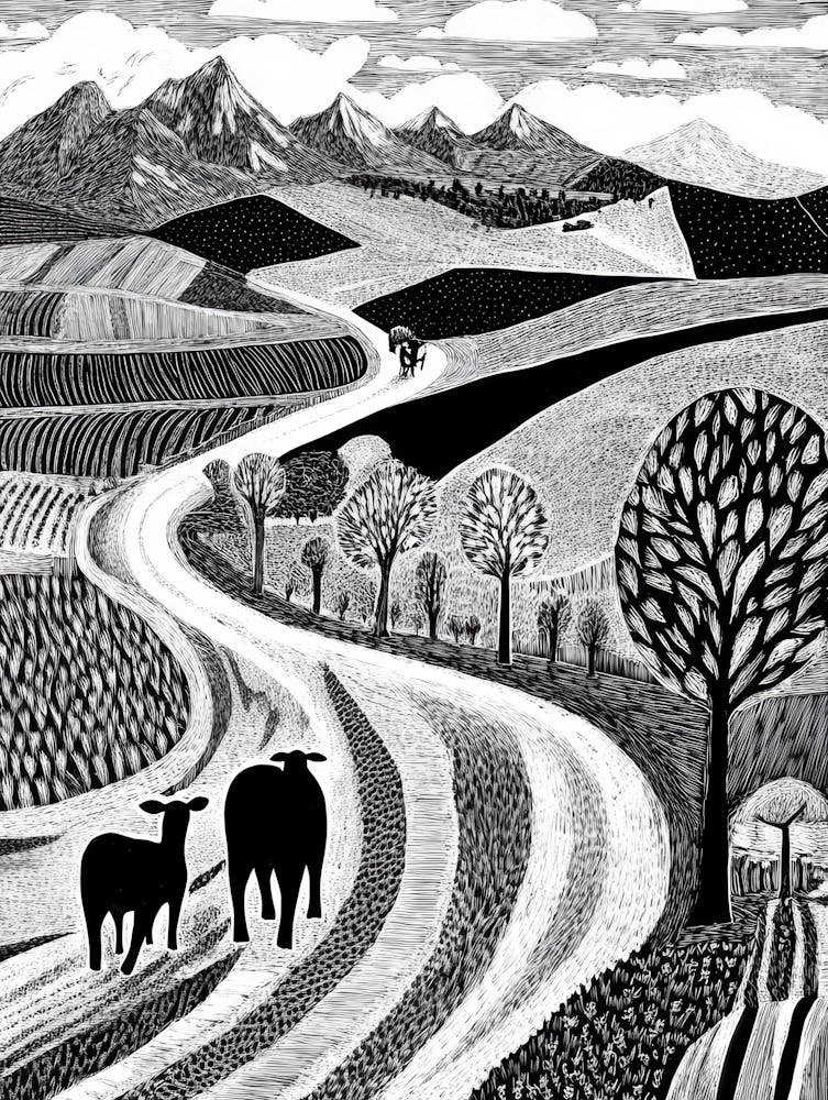 Sheep On The Road