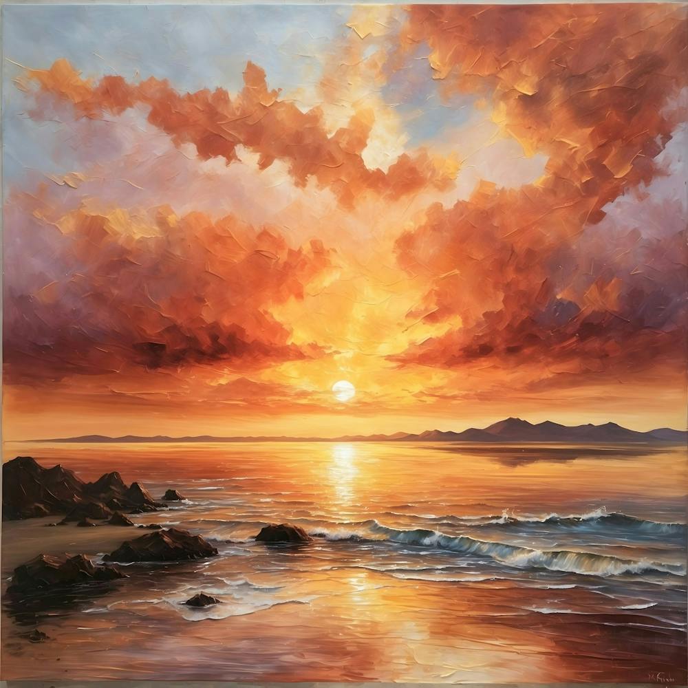 Sunset On The Beach 1