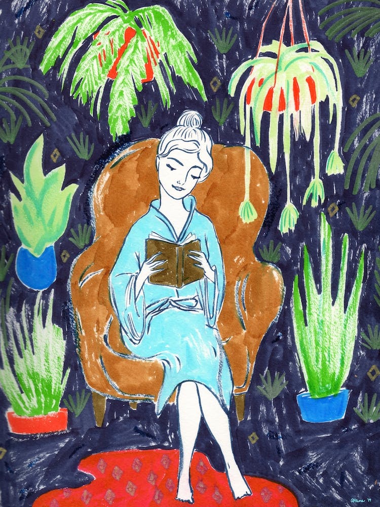 Salle de Lecture Jungle