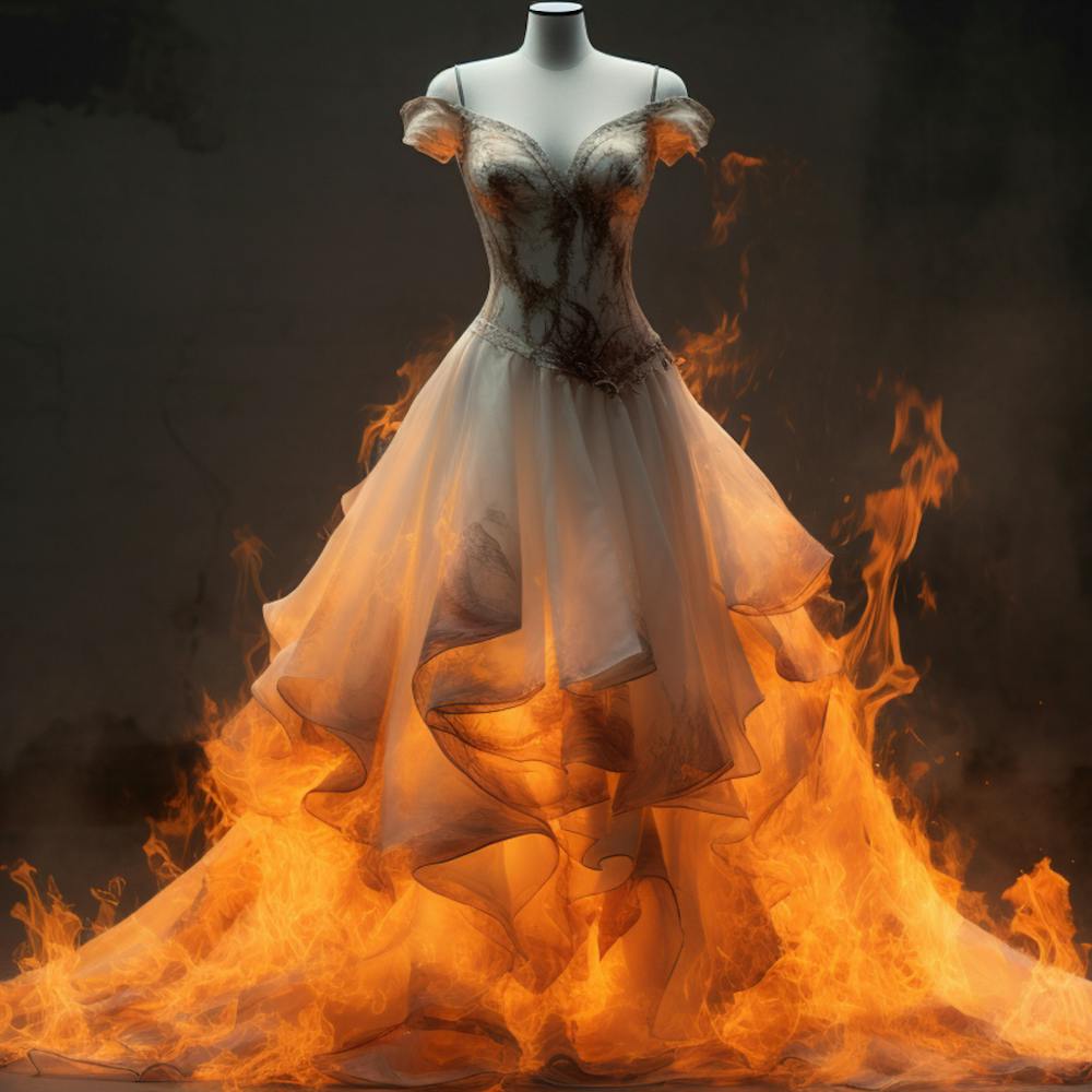 Wedding Dress On Fire Art Print by Killthestar – Fy!