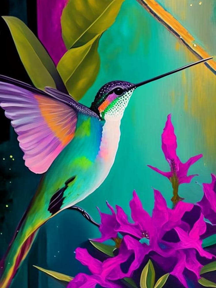 Anna S Hummingbird Abstract Still Life