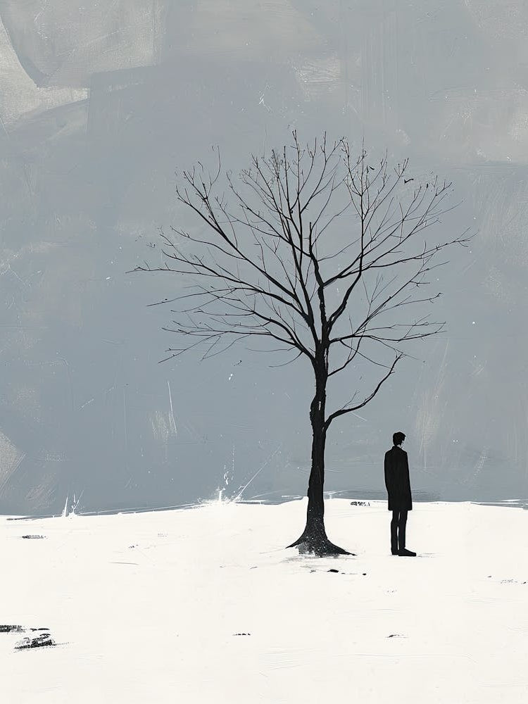 Winter Lone Tree, Minimalism