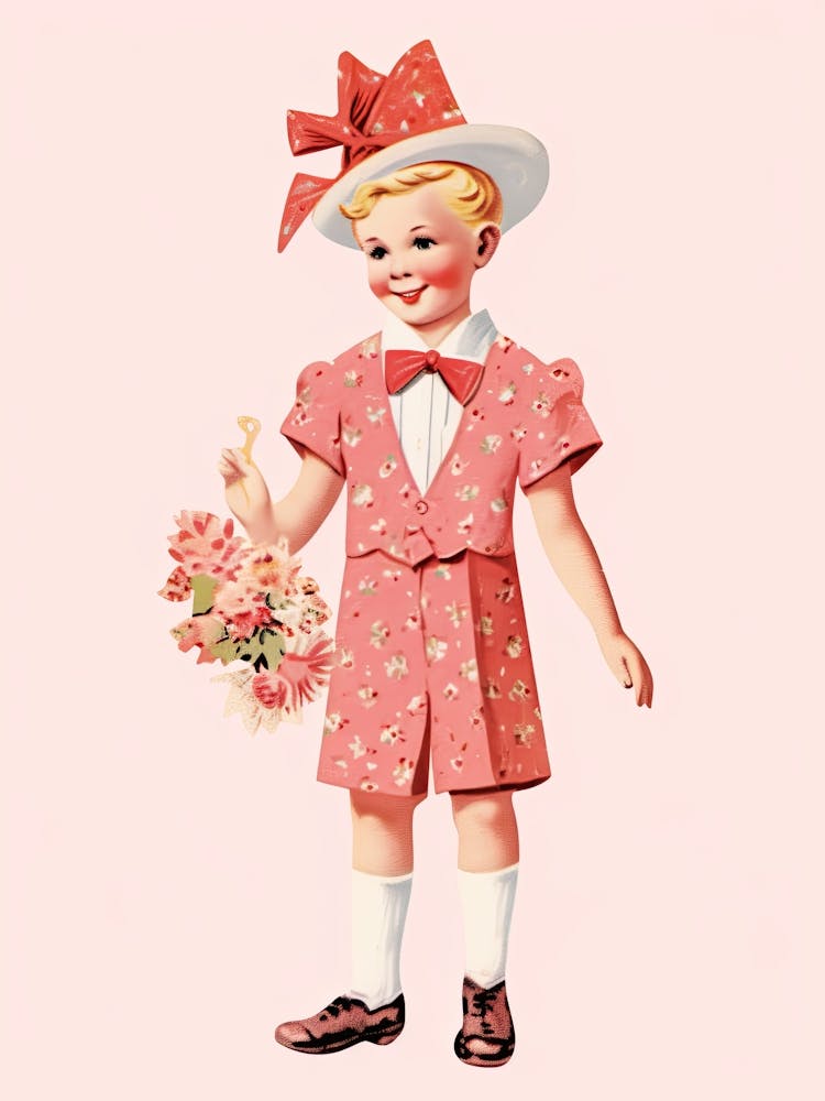 Vintage Paper Doll Boy Kitsch 9