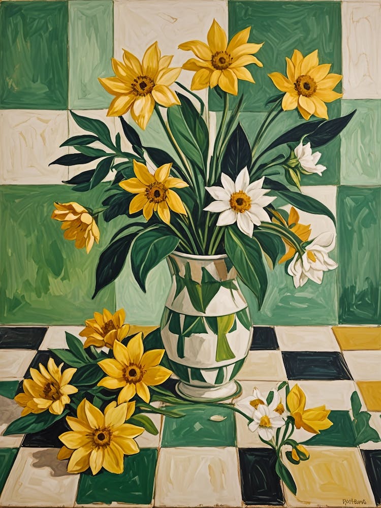 Gänseblümchen in einer Vase Nr. 1