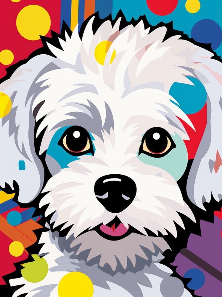 Cartoon Pop Art Maltese 2