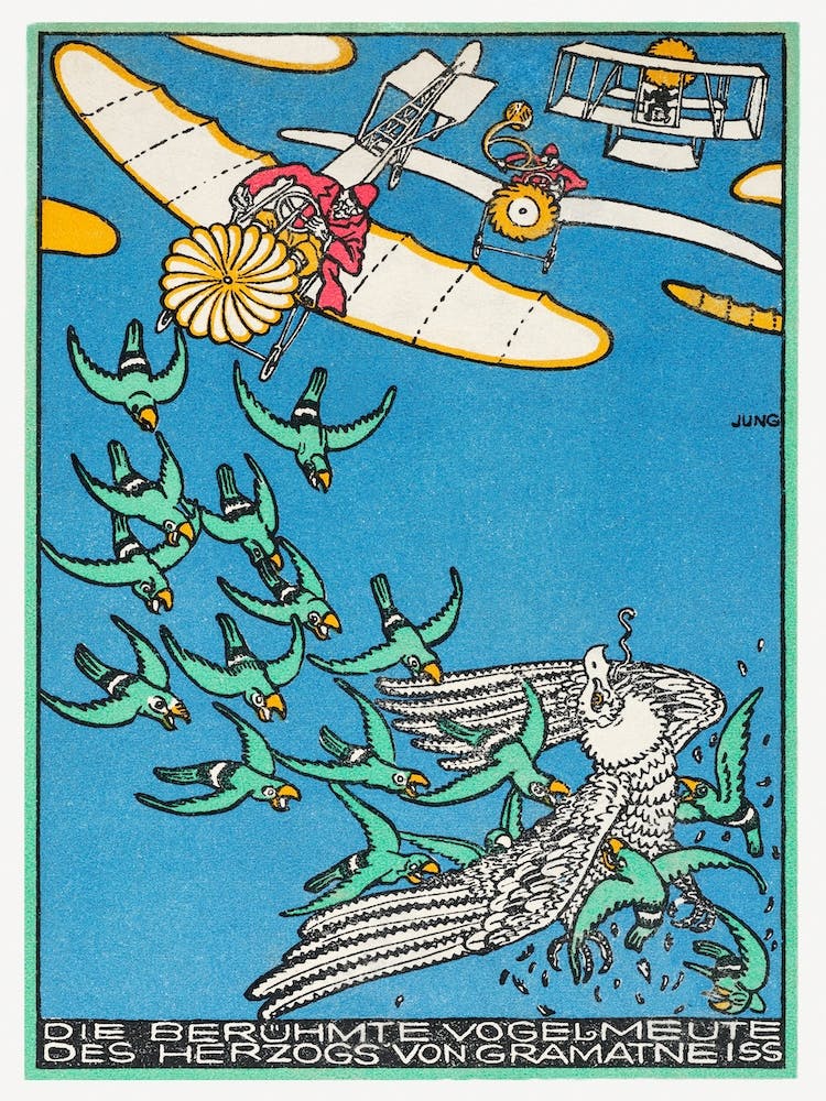 The Duke Of Gramatneiss's Famous Pack Of Birds, Moriz Jung