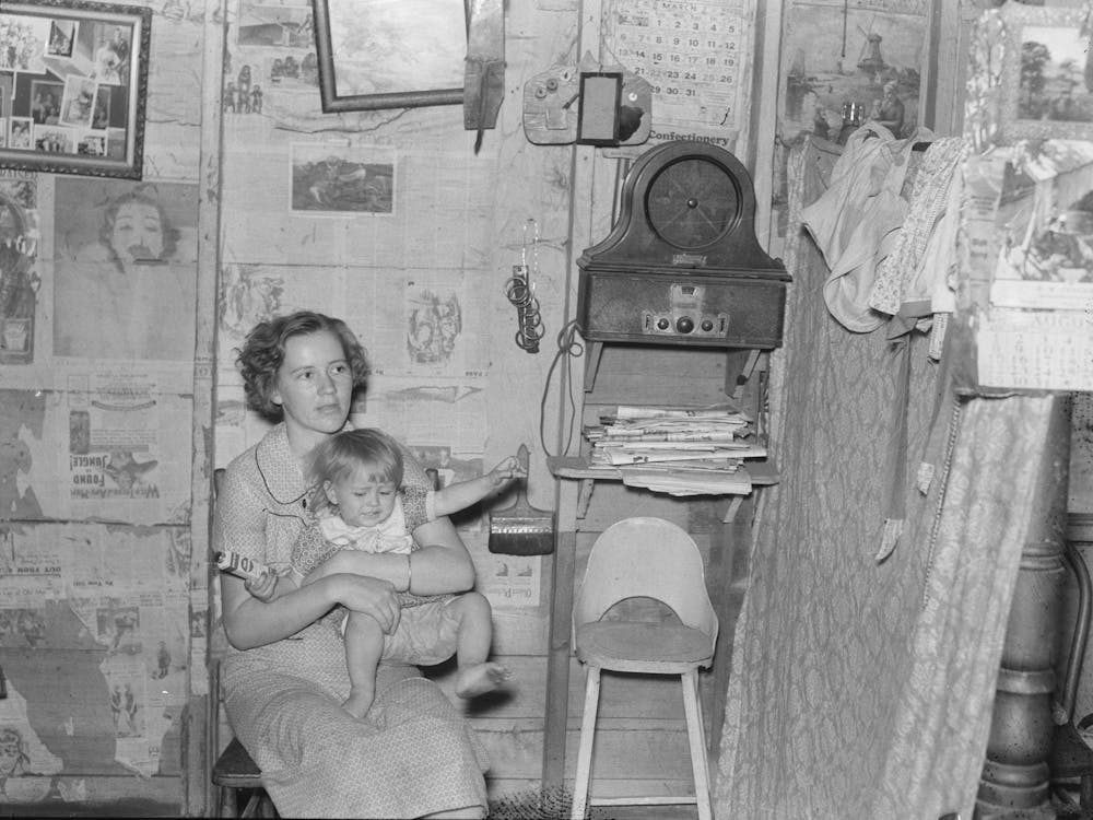 Child Of Gunnar Kvande, Farmer In Williams County, North Dakota By Russell Lee