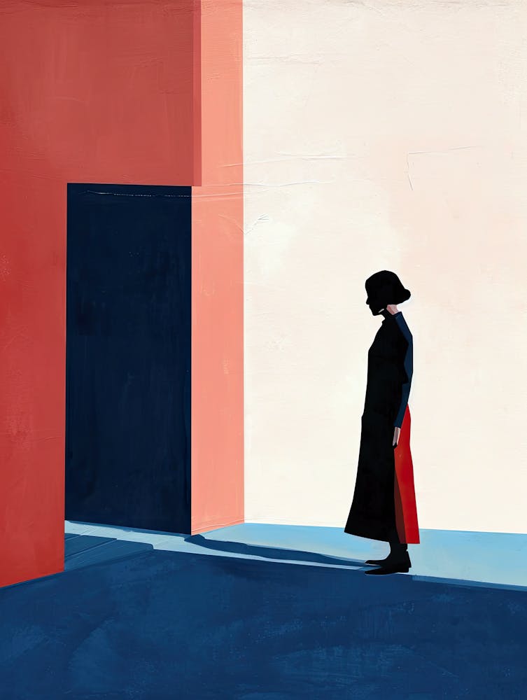 Woman In A Coat, Minimalism