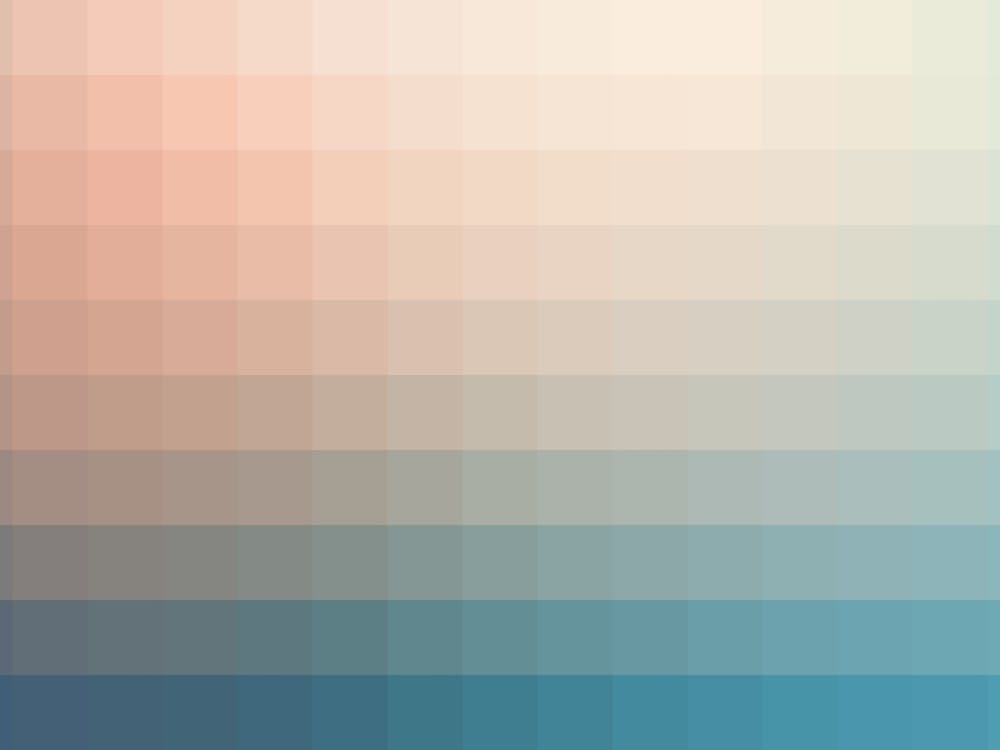 Lumen 12, Turquoise and Pink Gradient