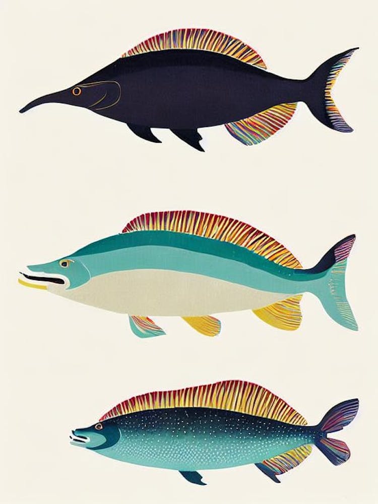 Elasmosaurus Vintage Poster