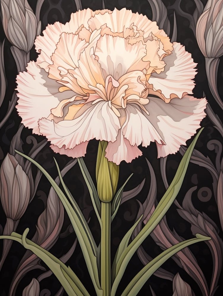 Flower Illustration Carnation Dianthus 1