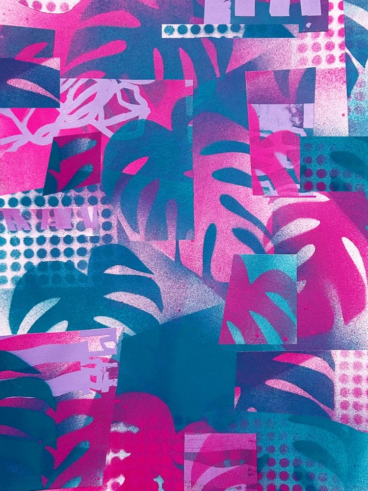 Miami Vibes Monstera Plant Leaves