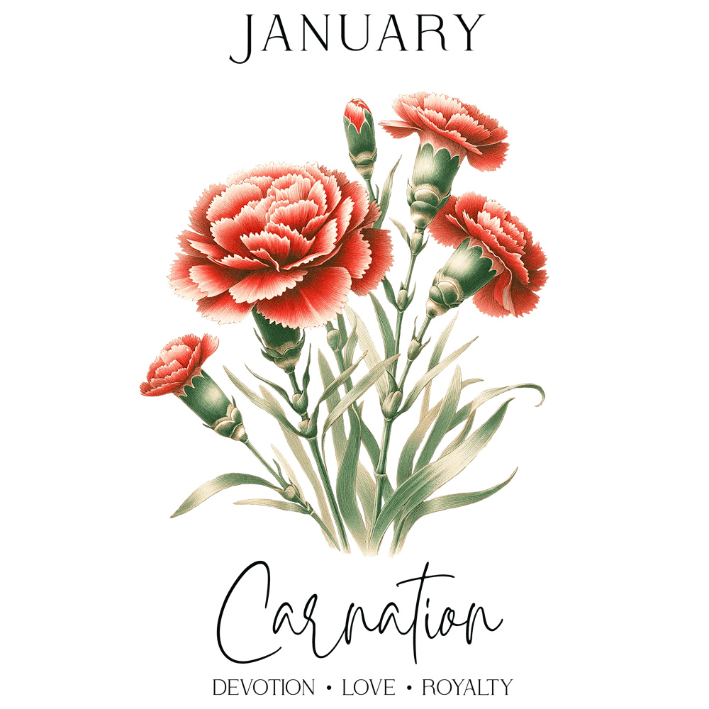 Carnations January Birthday
