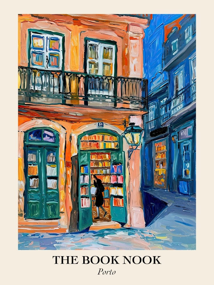 Porto Book Nook Bookshop 1 Poster