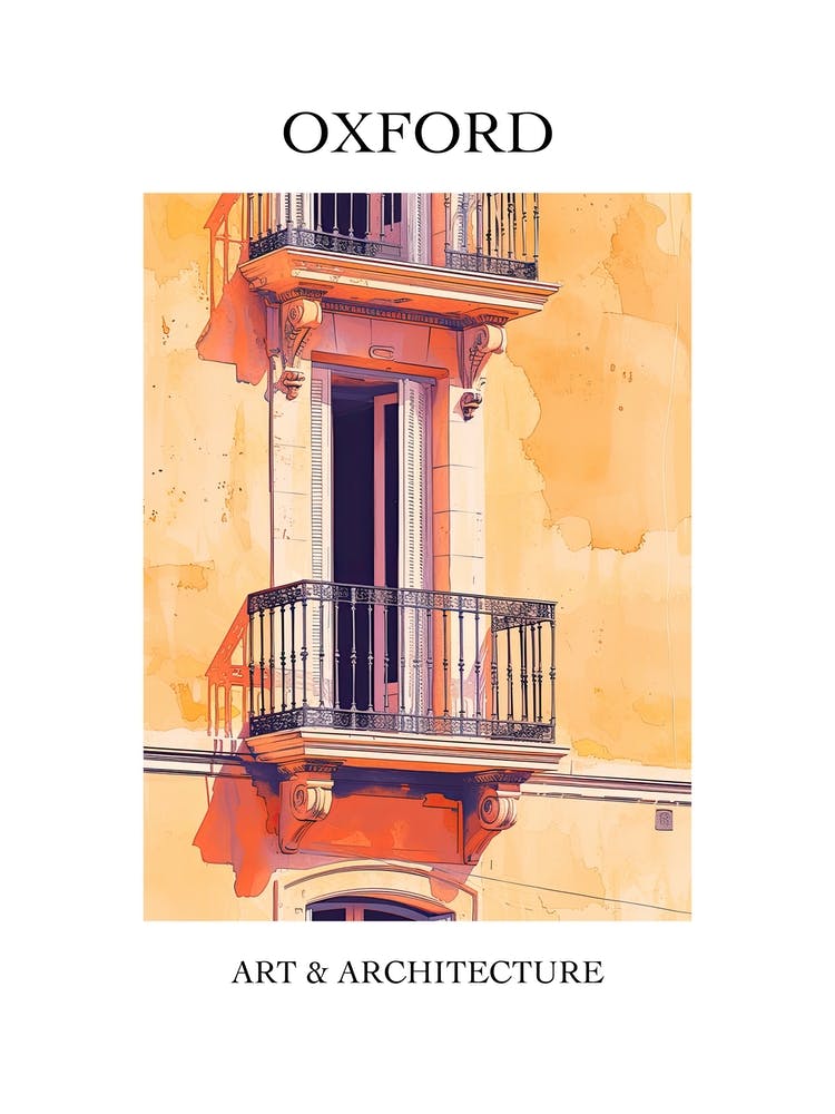 Oxford Travel And Architecture Poster 4