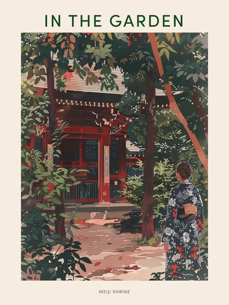 In The Garden Poster Meiji Shrine Japan 3