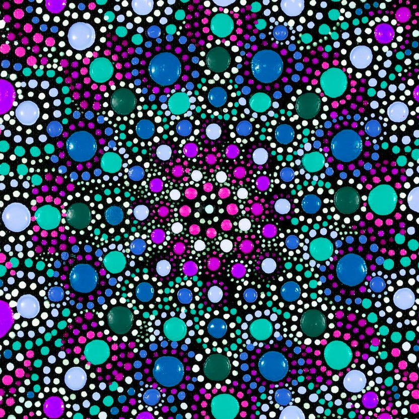 Mesmerize Turquoise Square