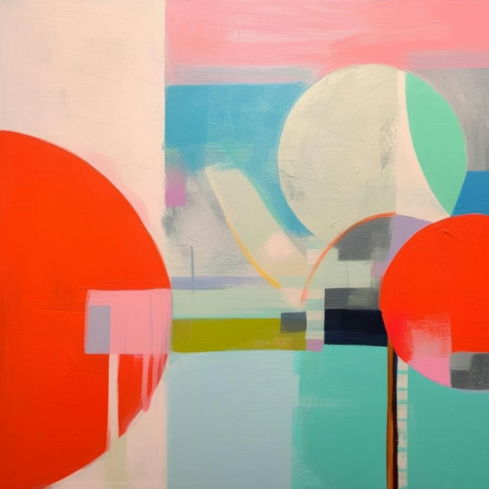 Geometrical Forms Abstract Colorblock Sescape 10