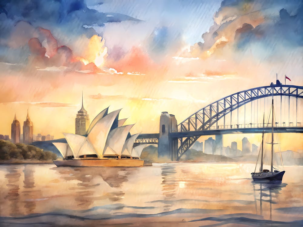 Sydney Australien Ein Vintage