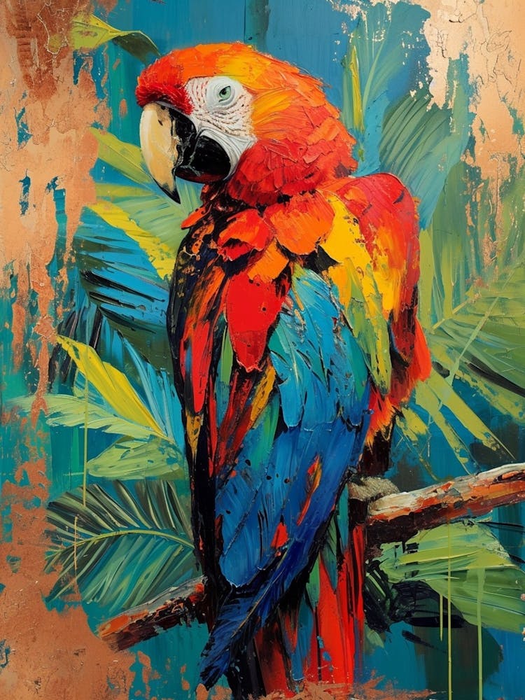 Parrot Brushstrokes 3