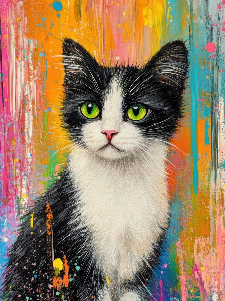 Black And White Kitten