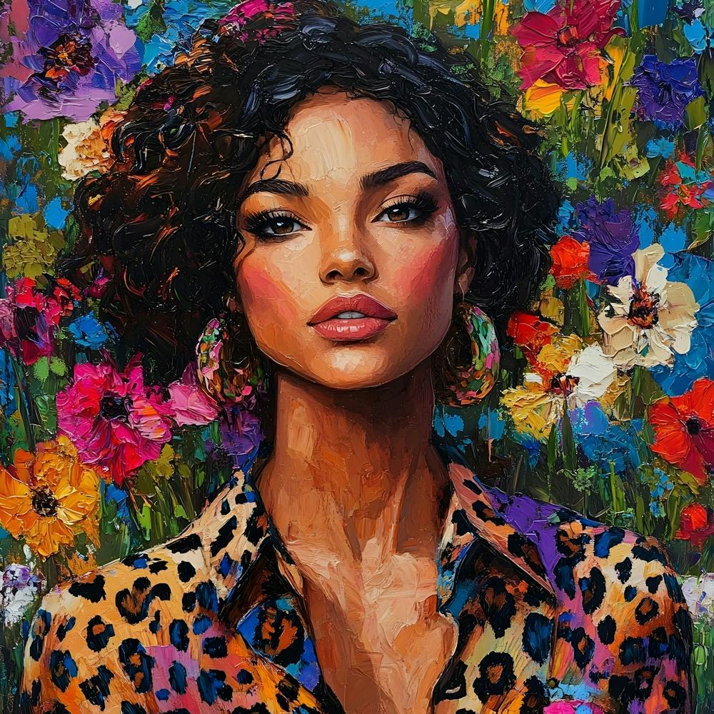 Beautiful Woman With Flowers 4
