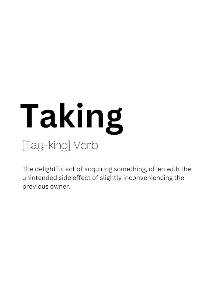Taking Definition Meaning