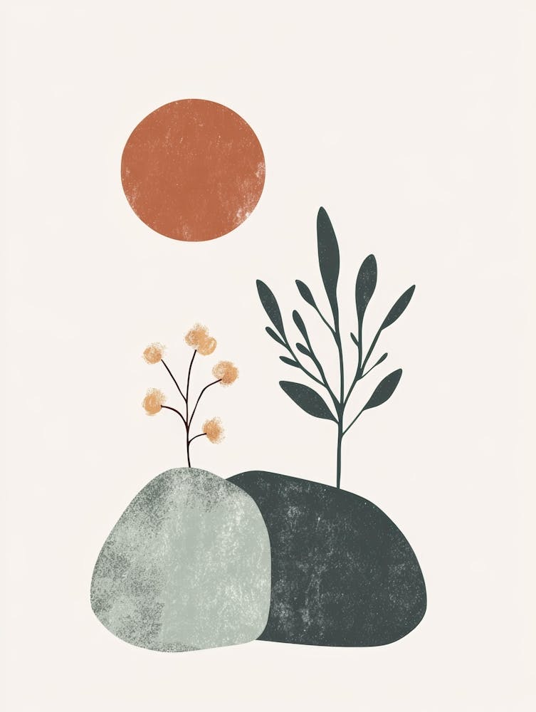 Plants On The Rocks