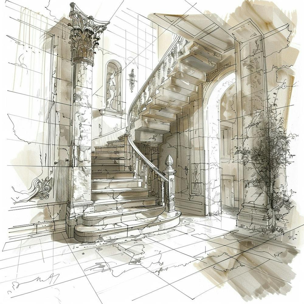 Stairway Sketch