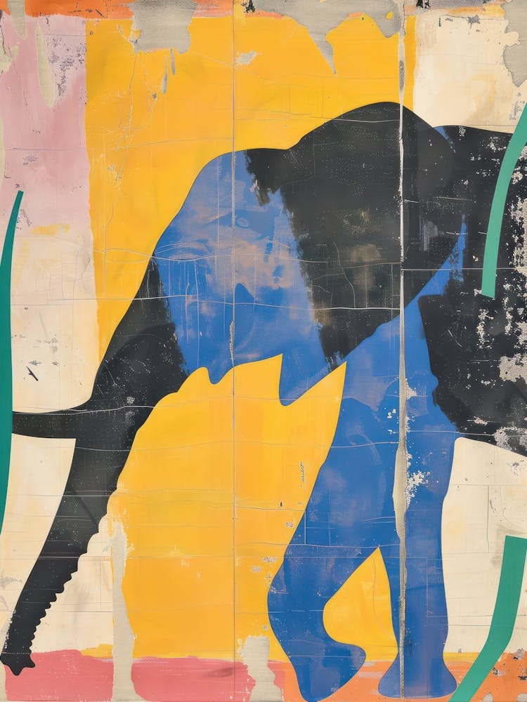 Elephant 1 Cut Out Collage