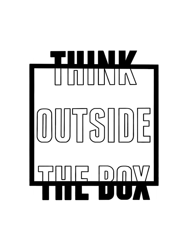 Think Outside The Box Motivational 
