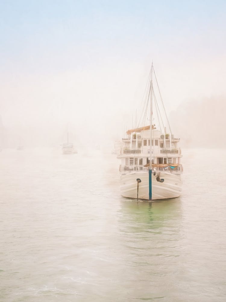 Out Of The Mist Halong Bay Vietnam