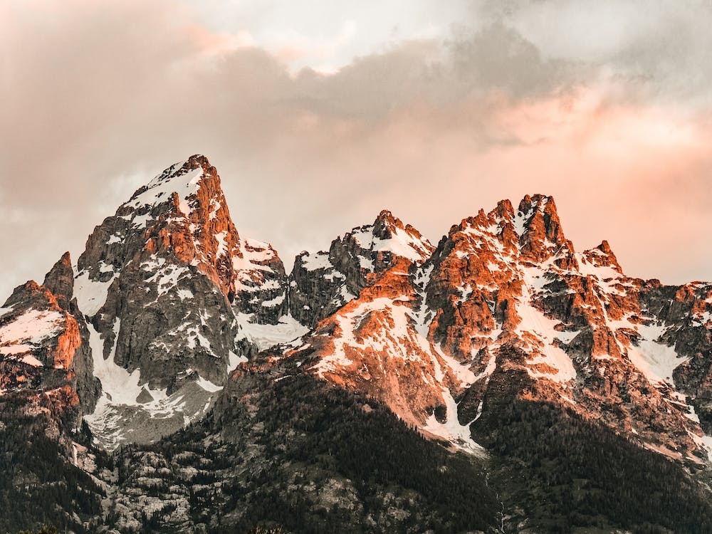 Pastel Mountain Sunset