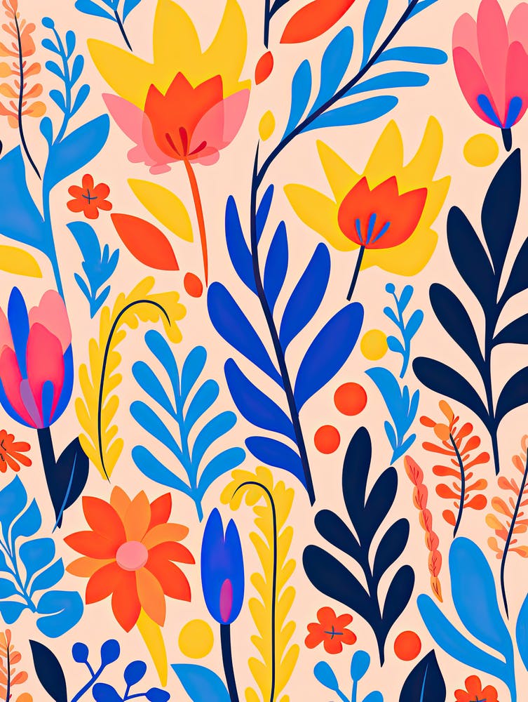 Radiant Petal Waltz; Flower Market