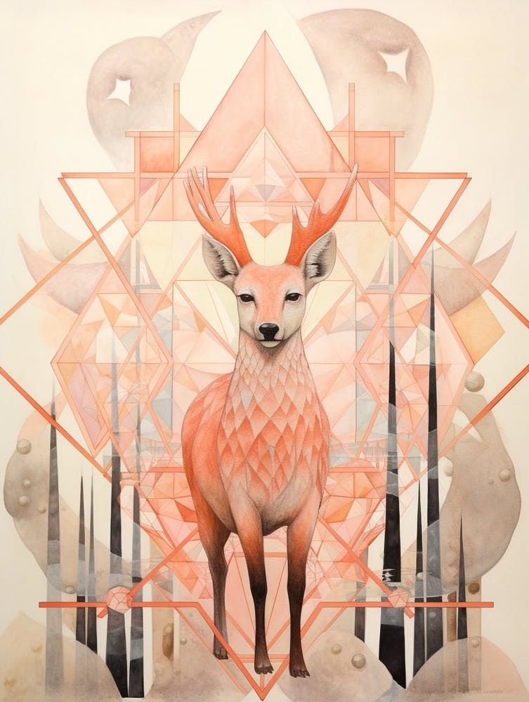 Geometric Abstract Animal Illustration 7