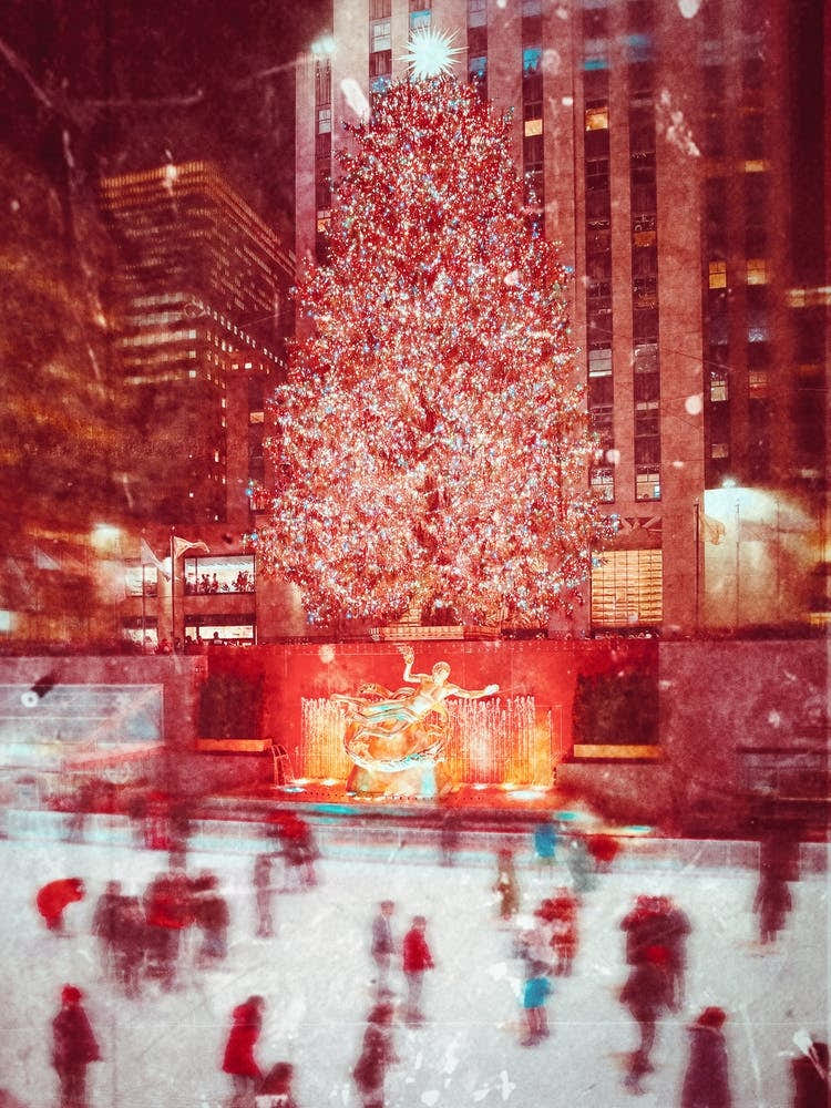 Ice Skating In Rockefeller Center, New York