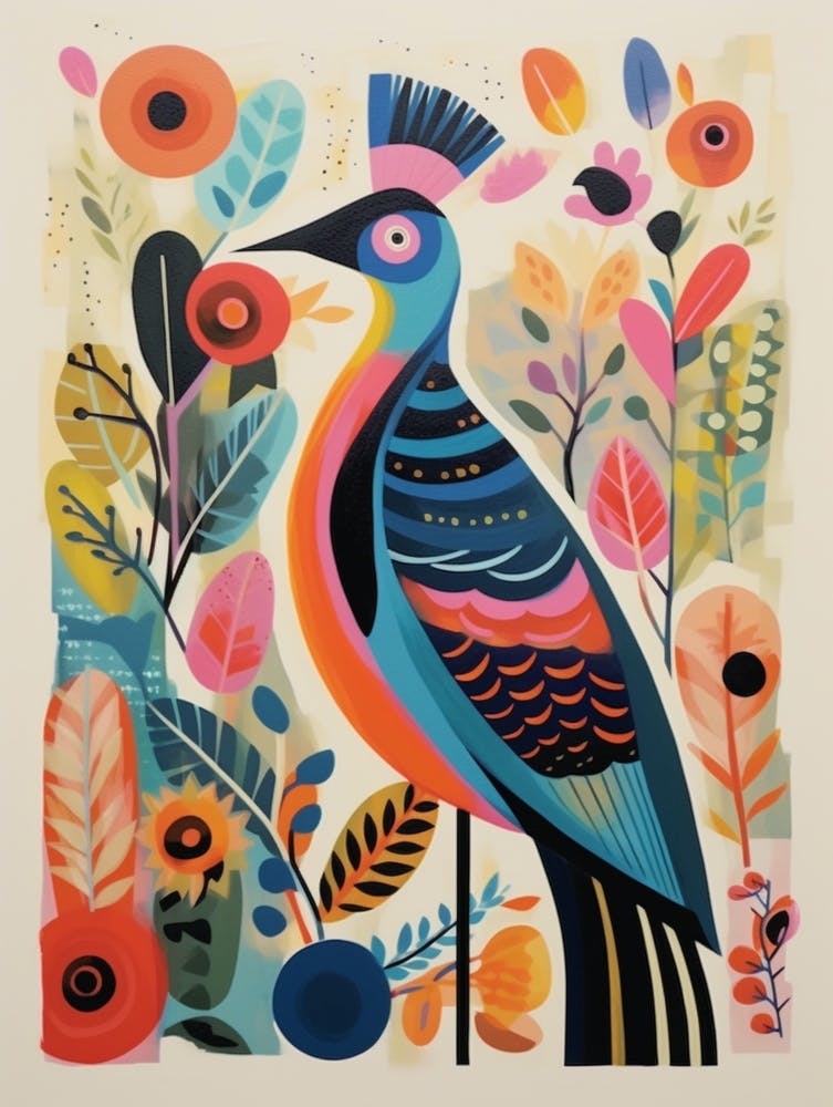 Colourful Scandi Bird Pheasant 7