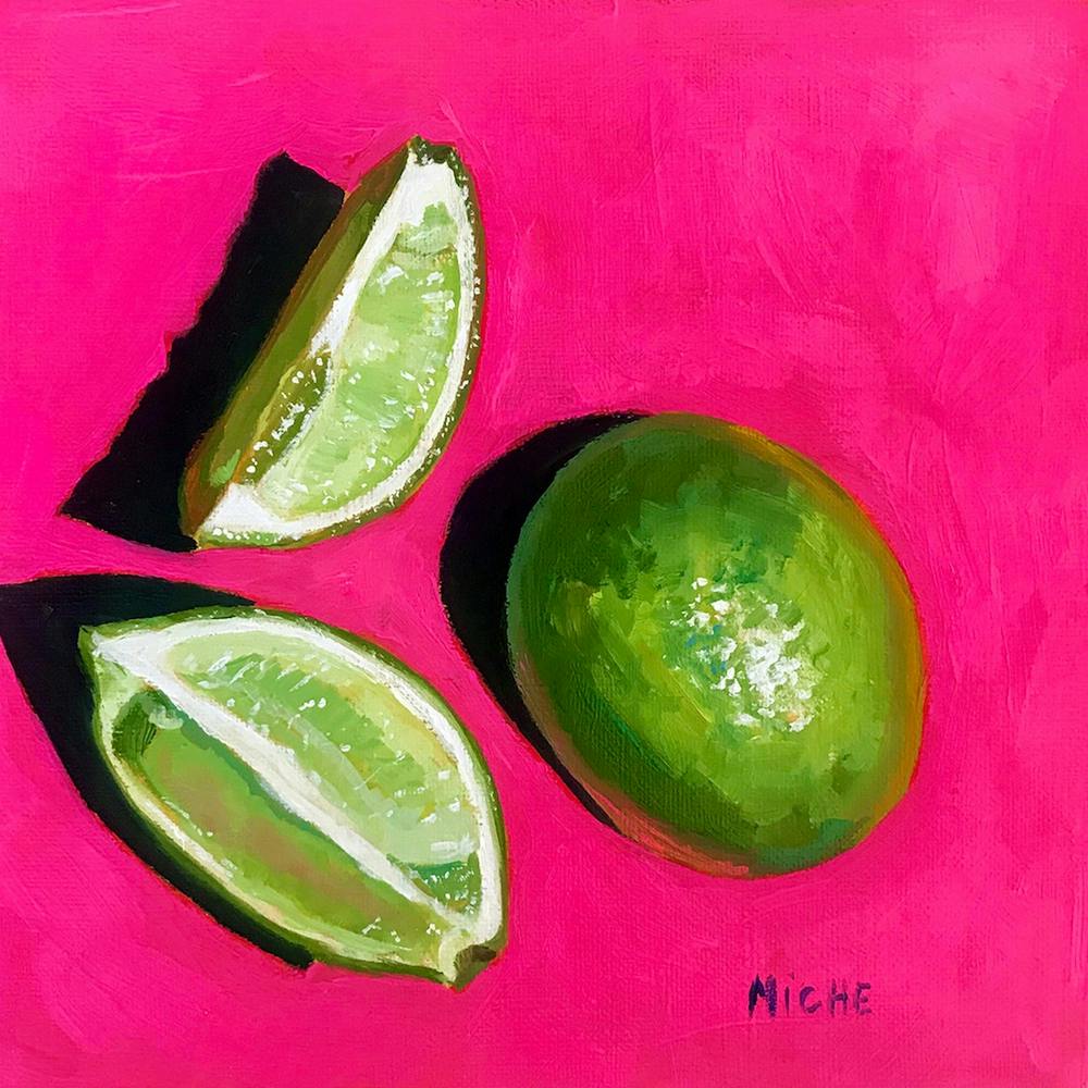 Limes On Pink